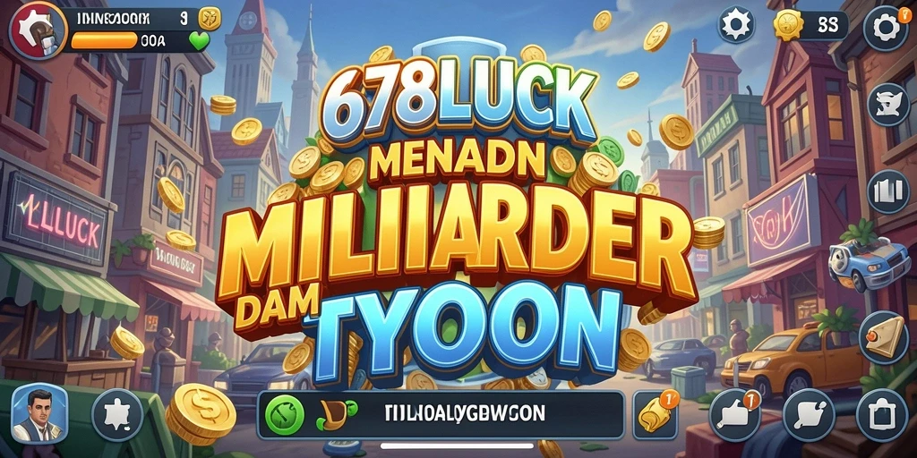 Screenshot gameplay 678LUCK menampilkan aktivitas bisnis yang dinamis.