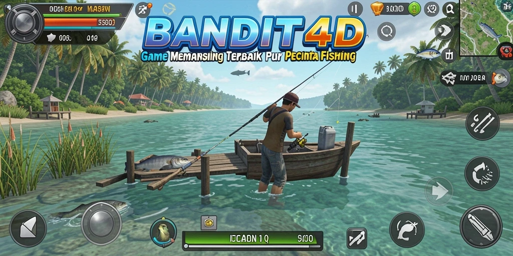 Tampilan gameplay BANDIT4D yang menampilkan pengalaman memancing yang seru.