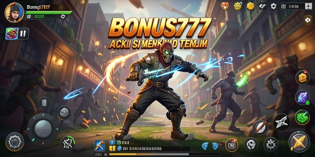 Tampilan seru dari gameplay aksi BONUS777 yang mendebarkan.
