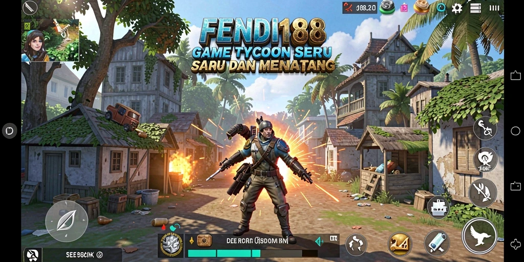 Tampilan gameplay FENDI188 yang menunjukkan aktivitas manajemen bisnis.