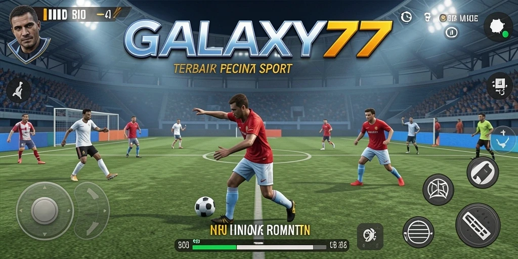 Tampilan gameplay menarik dalam pertandingan olahraga seru.
