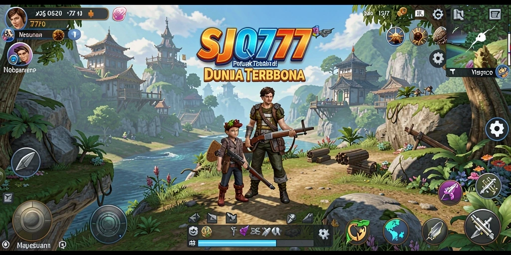 Tampilan gameplay SJO777 yang epik dalam dunia terbuka.