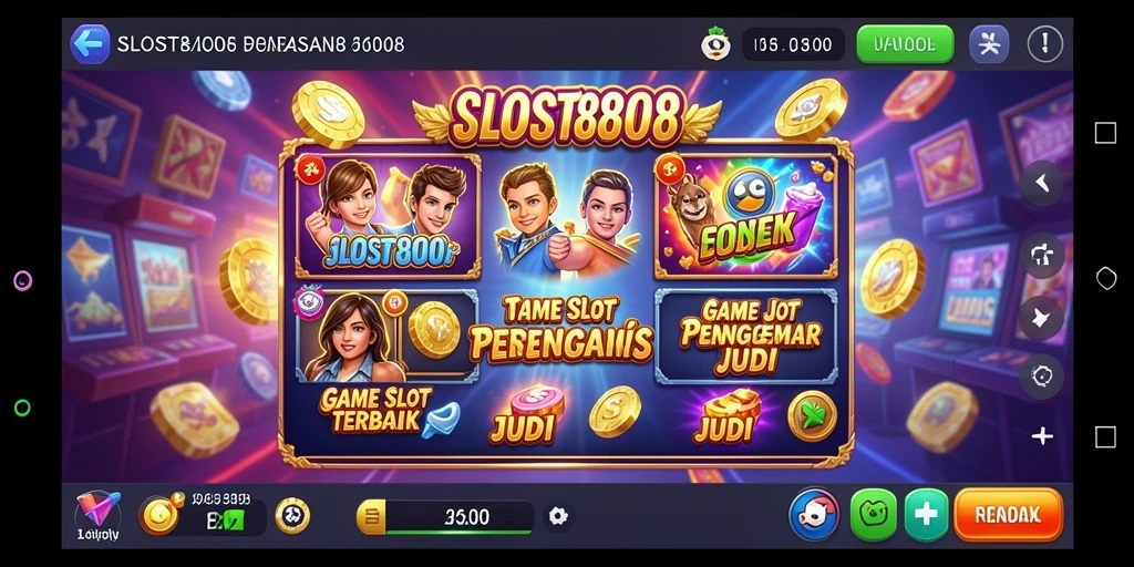 Tampilan gameplay SLOST8808 dengan grafis slot yang menawan.
