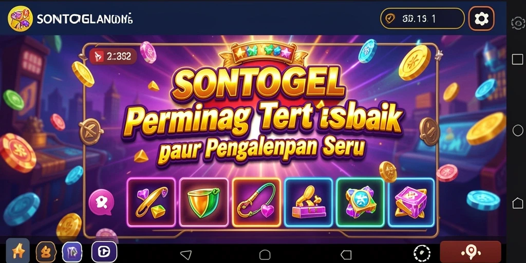 Screenshot utama menunjukkan gameplay menarik dari Slot SONTOGEL.